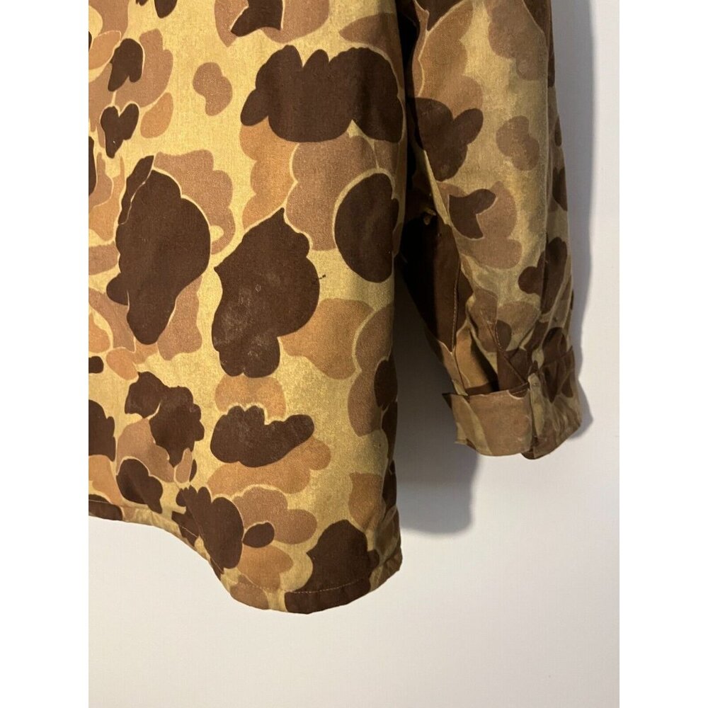 VTG Cabelas Men's Gore-Tex Camo Camouflage Frogskin Hooded Jacket Coat Sz XL - Picture 5 of 7